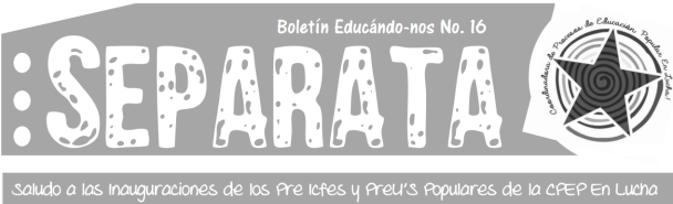 Cabezote Separata Boletín Educándo-nos No. 16