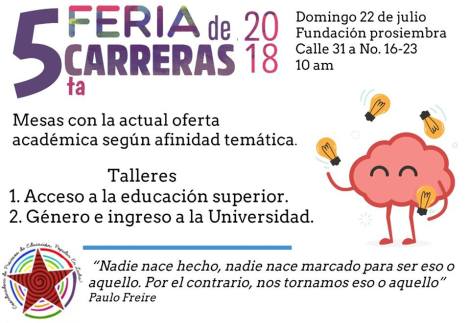 Publicidad Feria de carreras