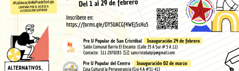 Alternativos, gratuitos y de calidad Todos los sábados en las mañanas - Presencial
